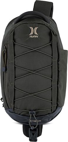 Hurley Men's Crossbody Sling Bag, Black, One Size in Saudi Arabia