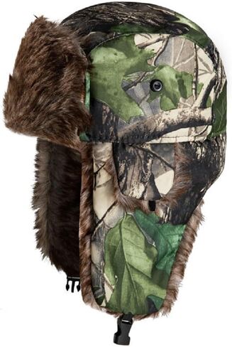 Lukitty Trapper Warm Russian Trooper Hat Winter Skiing Cap Women Men Windproof in Kuwait