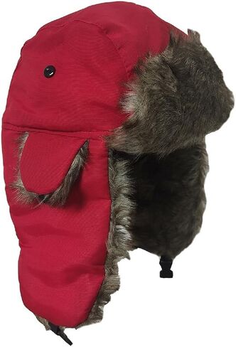 Lukitty Trapper Warm Russian Trooper Hat Winter Skiing Cap Women Men Windproof in Kuwait