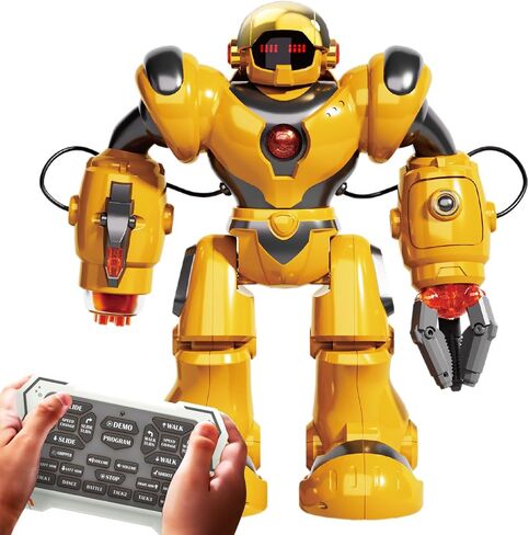 Bezgar TR300 Robot Toys for Kids - Smart Programmable ، Dance Remote Control Emo Robot مع 22 إجراء ، يدعم 78 تعبيرًا متغيرًا ، 3 4 5 6 7 7 in Kuwait