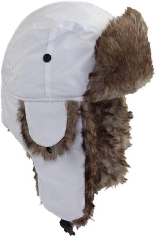Lukitty Trapper Warm Russian Trooper Hat Winter Skiing Cap Women Men Windproof in Kuwait