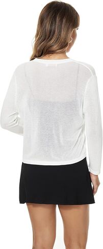 Satuun للسيدات 3/4 Sleeve Bolero يتجاهل خفيفة الوزن سترات كارديجان مفصلة in Kuwait
