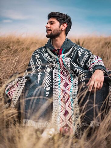 Poncho for Men - Alpaca Wool - Clint Eastwood - Daryl Dixon - Men Poncho - Handamade Products - Cowboy Serpe Shaw in Kuwait