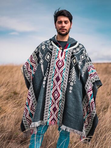 Poncho for Men - Alpaca Wool - Clint Eastwood - Daryl Dixon - Men Poncho - Handamade Products - Cowboy Serpe Shaw in Kuwait