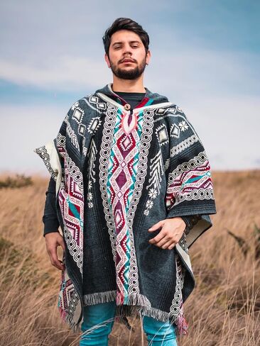 Poncho for Men - Alpaca Wool - Clint Eastwood - Daryl Dixon - Men Poncho - Handamade Products - Cowboy Serpe Shaw in Kuwait
