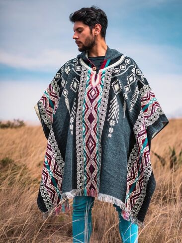 Poncho for Men - Alpaca Wool - Clint Eastwood - Daryl Dixon - Men Poncho - Handamade Products - Cowboy Serpe Shaw in Kuwait