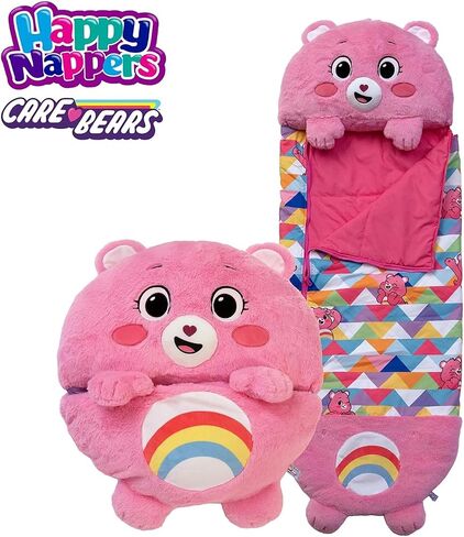 Happy Nappers: Care Bears Sleep Sack Medium - Wish Bear - 54 x 20, 2-in-1: Plush Character Opens Into Sleeping Bag, Soft Nap & Play Animal, Kids 3+ in Saudi Arabia