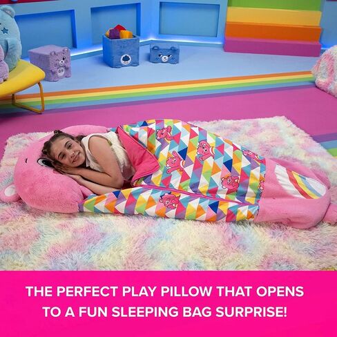 Happy Nappers: Care Bears Sleep Sack Medium - Wish Bear - 54 x 20, 2-in-1: Plush Character Opens Into Sleeping Bag, Soft Nap & Play Animal, Kids 3+ in Saudi Arabia