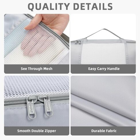 BAGAIL 6 Set/8 Set/10 Set Packing Cubes Various Sizes Packing Organizer for Travel Accessories Luggage Carry On Suitcase in Saudi Arabia