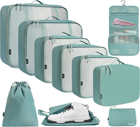 BAGAIL 6 Set/8 Set/10 Set Packing Cubes Various Sizes Packing Organizer for Travel Accessories Luggage Carry On Suitcase in Saudi Arabia