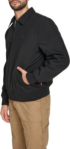 Levi's Men's Lightweight Softshell Varsity Rib Knit Bomber Jacket in Saudi Arabia