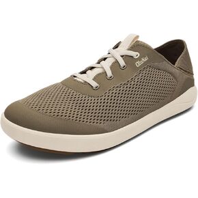 OLUKAI Moku Pae Men's Boat Shoes, Water Resistant & Breathable Mesh, Easy Slip On Design, Quick-Drying & Enhanced Traction