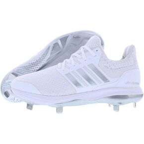 Adidas Ultraboost DNA 5.0 ID9622 White-Silver Men Men Metal Baseball Cleats 9.5 US