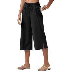 Willit Women's Swim Capris Pants Wide Leg Beach Board السباحة السباحة السريعة الجافة خفيفة الوزن UPF50+