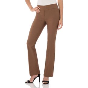 Rekucci Womens Ease into Comfort Stretchy Business Casual Bootcut Pull-On Everyday Office Pant in Regular/Tall/Petite Sizes