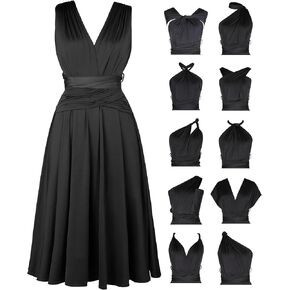 Popilush Wedding Guest Dresses for Women - Infinity Shapewear Formal Dress Bridesmaid Summer Midi Dresses