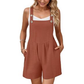 CLOZOZ Women's Overalls Summer Shorts Romper Jumpsuits Casual Beach Outfits Travel Vacation Clothes