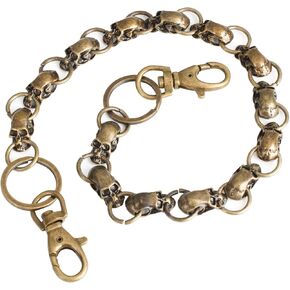 PINKPIN Wallet Chain for Men - Pants, Jean, Belt, Biker, Skull Chains - Halloween Costumes, Punk Heavy Goth Accessories