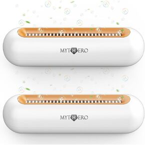 Chemical-Free Shoe Deodorizer for Sneaker, Boot, All Footwear, Rechargeable & Long-Lasting Shoe Freshener 2-Pack, Ozone Technology Shoe Odor Elimination, Durable Shoe Smell Remover