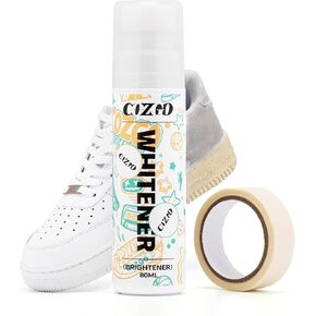 COZGO White Shoe Polish for Sneaker, Scuff Cover Shoe Whitener Whiteness on White Shoe Sneaker Leather Canvas, Mesh, Tennis, PU, Fabric, Foam and Rubber