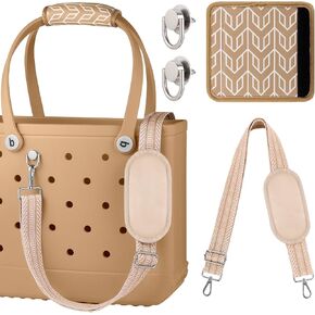 OUTXE Strap Wrap for Bogg Bag, Adjustable Crossbody Shoulder Long Straps for XL Medium Bog Beach Rubber Tote Bag Accessories
