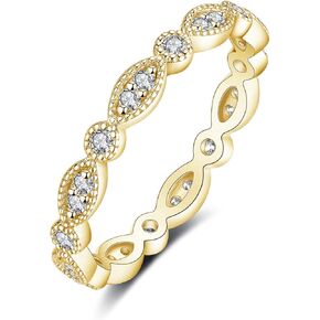 IMOLOVE MOISSANITE BANDENT BANDER RINGS FOR Women Evil Eye Leved 925 Sterling Silver Rings with 18K Gold Plated Beatherity Learable Learming Ringer Size Size 3-11.5