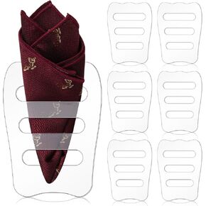 Blosssound Clear Invisible Pocket Square Holder for Men Black Pocket Square Organizer Tux Accessories for Men Vests