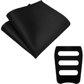 Pocket Squares for Men Handkerchief with Pocket Square Holder Mens Pocket Square for Suit Jacket Wedding Business in Kuwait