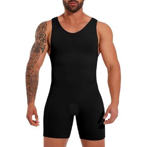Mens Full Body Shaper Slimming Compression Bodysuit Shapewear Thigh Slimmer Tummy Control Fajas Para Hombres