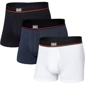 SAXX Underwear Co. Men's Underwear with Pouch Non-Stop Stretch Cotton Trunk Fly 3Pk