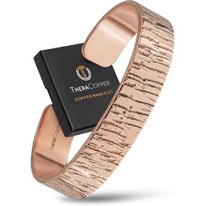 Copper Bracelet for Men & Women — 100% Pure Copper Bracelets — Raw, Solid & Uncoated Authentic Handmade Tibetan Bracelet Cuff Bangles