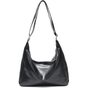 celestina Hobo Bags for Women, Ultra Soft Foldable Vegan Leather Shoulder Handbag, Stylish Slouchy Tote Purses