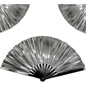 Boots on The Ground Fan,2025 New Large Holographic Folding Hand Fan Line Dance Popping Fan,Boots on The Ground Hand Fan,Folding Hand Classic Style Fan Bamboo Ribs Hand Held Chinese (Colorful)
