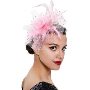 WOVOWOVO Women's Fascinators Hats Fascinators for Women Tea Party Cocktail Wedding Headwear Headband for Women Girls in Kuwait