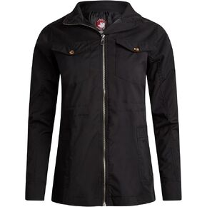 CANADA WEATHER GEAR Womens Utility Jacket - Long Sleeve Zip Up Hooded Safari Military Anorak Jackets for Women (Sizes: S-2XL) in Kuwait