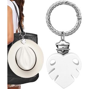 Hat Clip - Hat Holder for Travel on Bag - Silicone Hands Free Hat Clip for Purse Luggage - Protect Hat from Falling