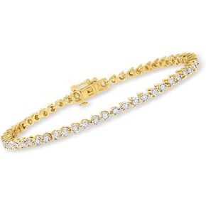 Ross-Simons 1.00 ct. t.w. Diamond Tennis Bracelet in 18kt Gold Over Sterling