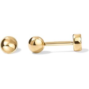 Pavoi 14k مطلي بالذهب الصلبة 925 Sterling Silver Posts Ball Ball Stud أقراط للنساء - الغضروف الهتلة المجوهر