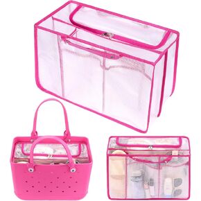 OUTXE Beach Bag Organizer Insert Compatible with Bogg Bag X Large, Waterproof EVA Insert Divider Pouch for Original XL Bogg Bags Accessories, Organizing Rubber Tote Bags and Divide Space