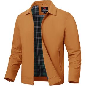 TBMPOY Men's Lightweight Jackets Casual Windbreaker Stylish Light Fall Spring Golf Work Dress Business