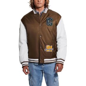 GUESS Men's Tyler Varsity Bomber Jacket
