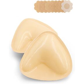 DEPOVOR Double Sided Sticky Push Up Bra Inserts - Reusable Adhesive Bra with Padding