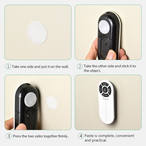 200pcs (100 Pair Sets) 15mm Diameter Sticky Back Hook Coins, Black Hook & Loop Dots for DIY Crafts Office Classroom Office Home in Kuwait
