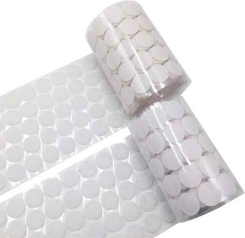 200pcs (100 Pair Sets) 15mm Diameter Sticky Back Hook Coins, Black Hook & Loop Dots for DIY Crafts Office Classroom Office Home in Kuwait