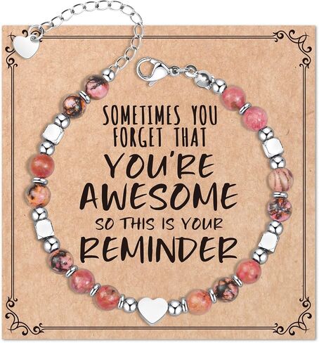 Desimtion Graduation Gifts for Her/Girls/Women, Bracelets for Women Teen Girls, Sometimes You Forget You're Awesome Bracelets, Birthday Gifts for Mom, Wife, Daughter, Sister, Best Friends in Saudi Arabia