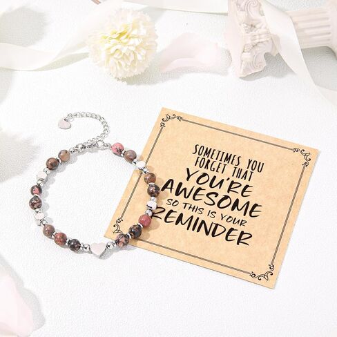 Desimtion Graduation Gifts for Her/Girls/Women, Bracelets for Women Teen Girls, Sometimes You Forget You're Awesome Bracelets, Birthday Gifts for Mom, Wife, Daughter, Sister, Best Friends in Saudi Arabia