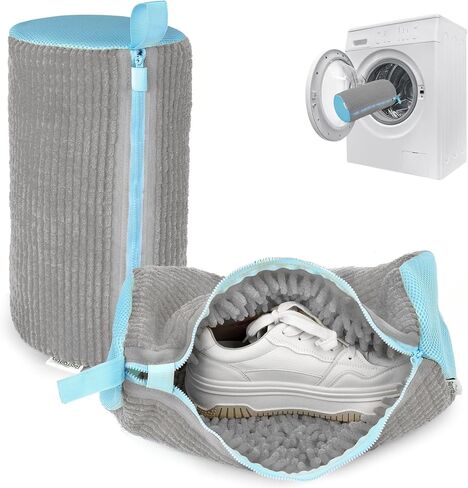 Shoe Washing Machine Bag - Set of 2 Shoe Washing Bags, 360° Deep Clean Shoes Laundry Bag, Reusable Shoe Bag for Washing Machine, Sneaker washing machine bags, Yellow in Kuwait