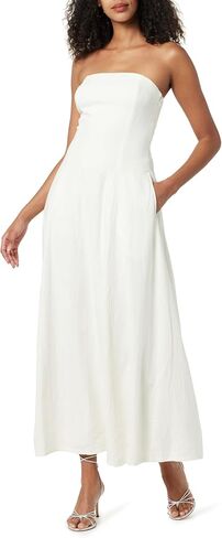 The Drop Women's Carlota Strapless Linen Maxi Dress in Saudi Arabia