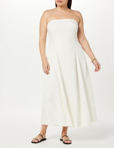 The Drop Women's Carlota Strapless Linen Maxi Dress in Saudi Arabia