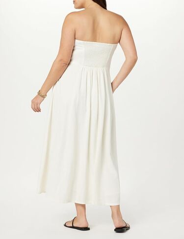 The Drop Women's Carlota Strapless Linen Maxi Dress in Saudi Arabia